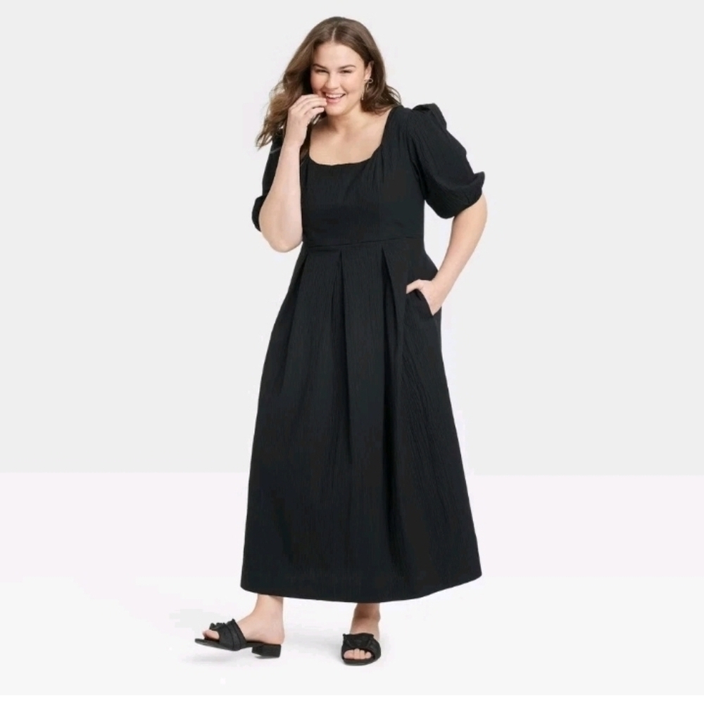 A New Day Women's Short Sleeve Midi Dress